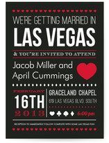 Vegas Type Wedding Invitations