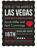 Vegas Type Wedding Invitations