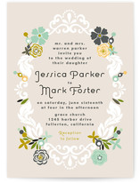 Floral Frame Wedding Invitations