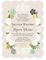 Floral Frame Wedding Invitations