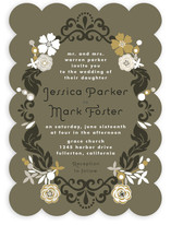 Floral Frame Wedding Invitations