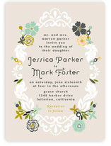 Floral Frame Wedding Invitations