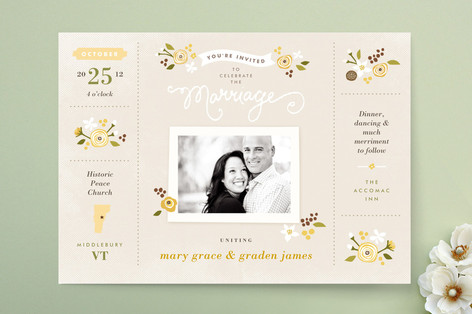 Sense and Sensibility Wedding Invitations