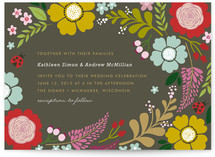 Ladybug Garden Wedding Invitations