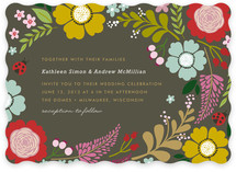 Ladybug Garden Wedding Invitations