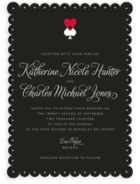 Hearts and Spades Wedding Invitations