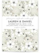 Simple Floral Wedding Invitations