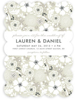 Simple Floral Wedding Invitations
