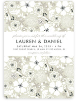 Simple Floral Wedding Invitations