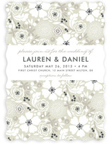 Simple Floral Wedding Invitations