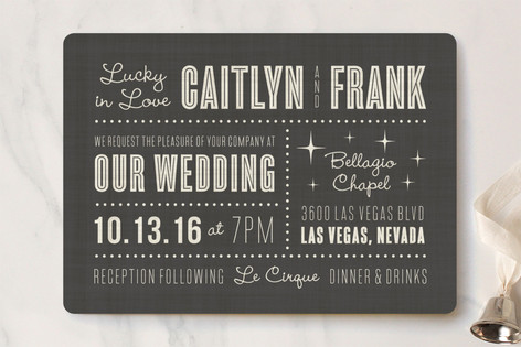 Lucky in Love Wedding Invitations