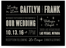 Lucky in Love Wedding Invitations