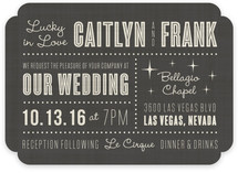 Lucky in Love Wedding Invitations