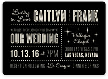 Lucky in Love Wedding Invitations