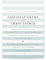 Ombre Stripes Wedding Invitations