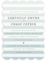 Ombre Stripes Wedding Invitations