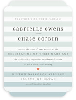 Ombre Stripes Wedding Invitations
