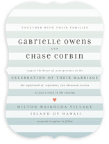 Ombre Stripes Wedding Invitations