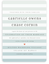 Ombre Stripes Wedding Invitations