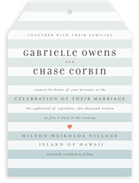 Ombre Stripes Wedding Invitations