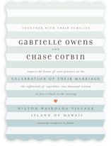 Ombre Stripes Wedding Invitations