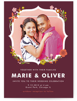 Ornamental Floral Wedding Invitations
