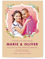 Ornamental Floral Wedding Invitations