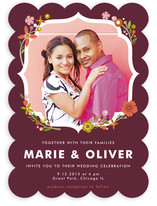 Ornamental Floral Wedding Invitations