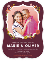 Ornamental Floral Wedding Invitations