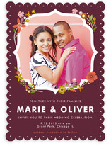 Ornamental Floral Wedding Invitations
