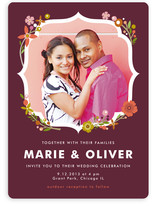 Ornamental Floral Wedding Invitations
