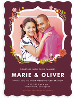 Ornamental Floral Wedding Invitations