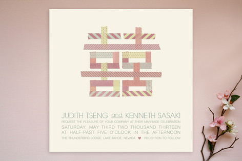 Double Washi-ness Wedding Invitations