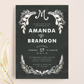 Chalkboard Wedding Invitations