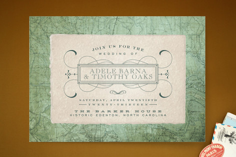 Tea and Topo Wedding Invitations