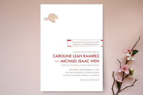 Read This Fortune, Cookie Wedding Invitations