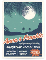 Retro Hawaii Wedding Invitations