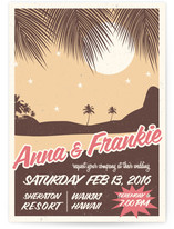 Retro Hawaii Wedding Invitations