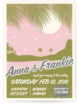 Retro Hawaii Wedding Invitations