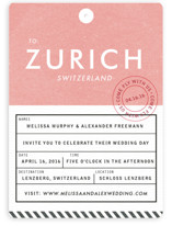 Come Fly with Us Wedding Invitations