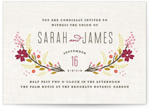 Botanical Blooms Wedding Invitations