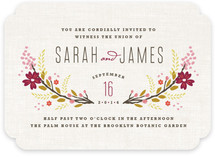 Botanical Blooms Wedding Invitations