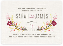 Botanical Blooms Wedding Invitations