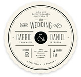 Vintage Ampersand Wedding Invitations