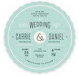 Vintage Ampersand Wedding Invitations