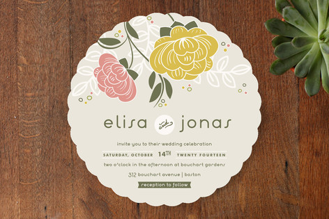 Breezy Bouquet Wedding Invitations