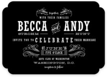 Antique Chalkboard Wedding Invitations