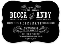 Antique Chalkboard Wedding Invitations