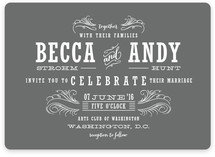 Antique Chalkboard Wedding Invitations