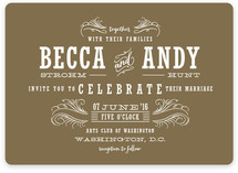 Antique Chalkboard Wedding Invitations